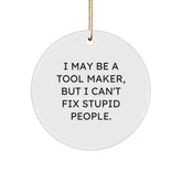 Funny Tool Maker Gifts for Christmas Unique Circle Ornaments from Friends to Family Members - Image 1